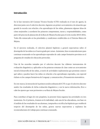 EDUCACIÓN INICIAL Y PREESCOLAR * 5