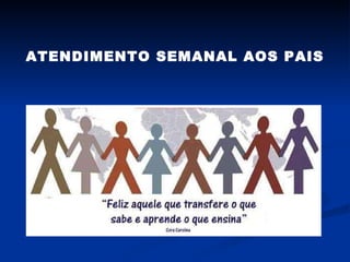 ATENDIMENTO SEMANAL AOS PAIS 