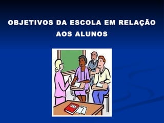 OBJETIVOS DA ESCOLA EM RELAÇÃO AOS ALUNOS 