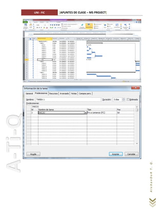 1 MS PROJECT _ apuntes de clase | PDF