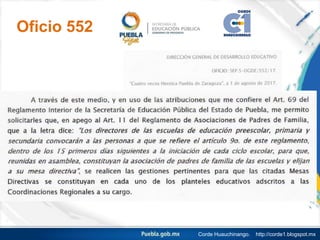 Corde Huauchinango. http://corde1.blogspot.mx
Oficio 552
 