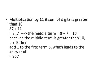 1 arithmetic shortcuts | PPT