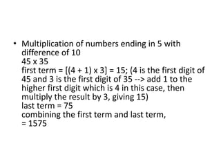 1 arithmetic shortcuts | PPT