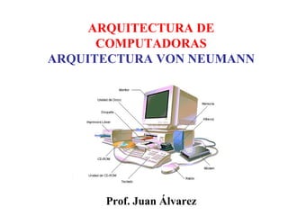 ARQUITECTURA DE
COMPUTADORAS
ARQUITECTURA VON NEUMANN
Prof. Juan Álvarez
 
