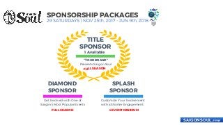Saigon Soul Pool Party Sponsorship Opportunities 2017 - 2018