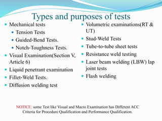 Translucent Visual Testing Asme asme sec ix w | PPTX