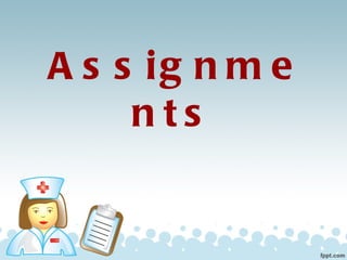 Assignments   