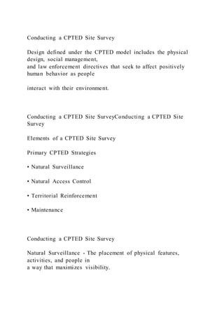 Cpted Activity Support Examples 1Assignment 1 Vulnerability AssessmentAssignment 1 | DOCX
