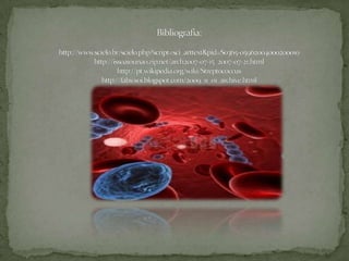 Bibliografia:http://www.scielo.br/scielo.php?script=sci_arttext&pid=S0365-05962004000200010http://issoaiounao.zip.net/arch2007-07-15_2007-07-21.htmlhttp://pt.wikipedia.org/wiki/Streptococcushttp://fabio10i.blogspot.com/2009_11_01_archive.html 