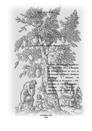 Nutrição Mineral das Plantas em Cordel