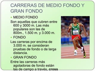 4x400 m, masculino y femenino.      SaltosSalto de altura.