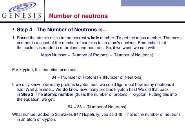 How many protons does krypton have?