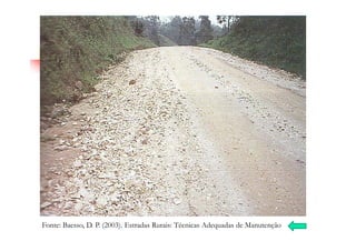 Fonte: Baesso, D. P. (2003). Estradas Rurais: Técnicas Adequadas de Manutenção
 