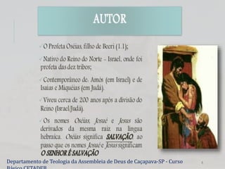 Departamento de Teologia da Assembleia de Deus de Caçapava-SP - Curso
 