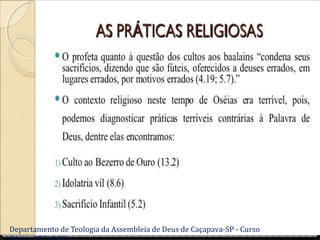 Departamento de Teologia da Assembleia de Deus de Caçapava-SP - Curso
 