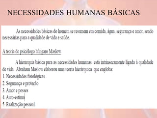 55
NECESSIDADES HUMANAS BÁSICAS
 
