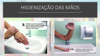 HIGIENIZAÇÃO DAS MÃOS
 