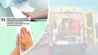 HIGIENIZAÇÃO
DAS MÃOS
 