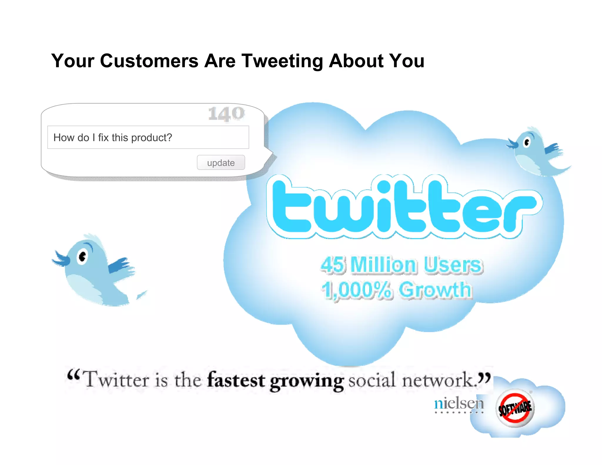 Your Customers Are Tweeting About You How do I fix this product? update 