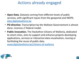 The state of Open Data in Belgium - Digital Wallonia