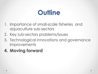 Fisheries sub-sector example