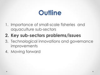 Fisheries sub-sector example