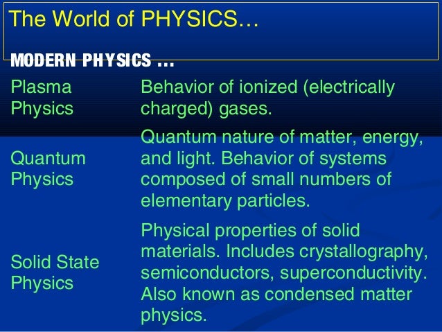 1b physics branches branches of physics