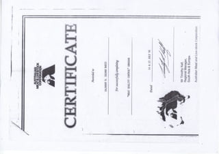 Sajahan_AutralianMeat&LivestockCorp_Certificate