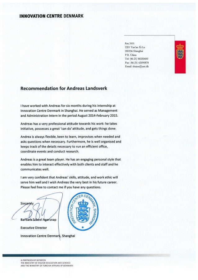 Recommendation Letter Icdk slideshare