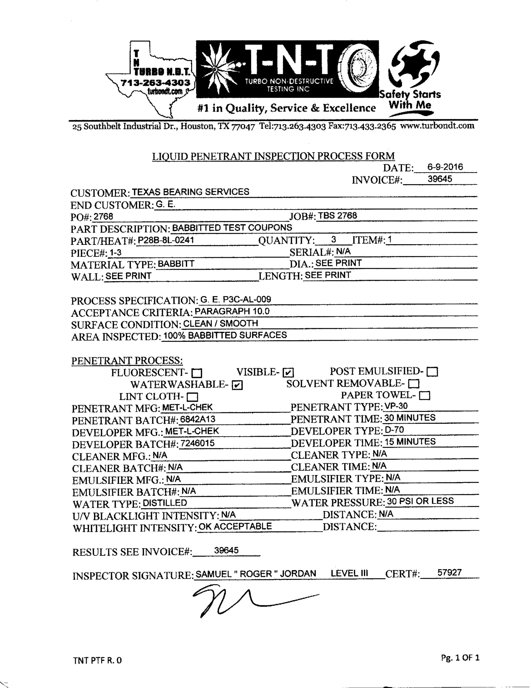 GTAW Qualification - Michael Gartee