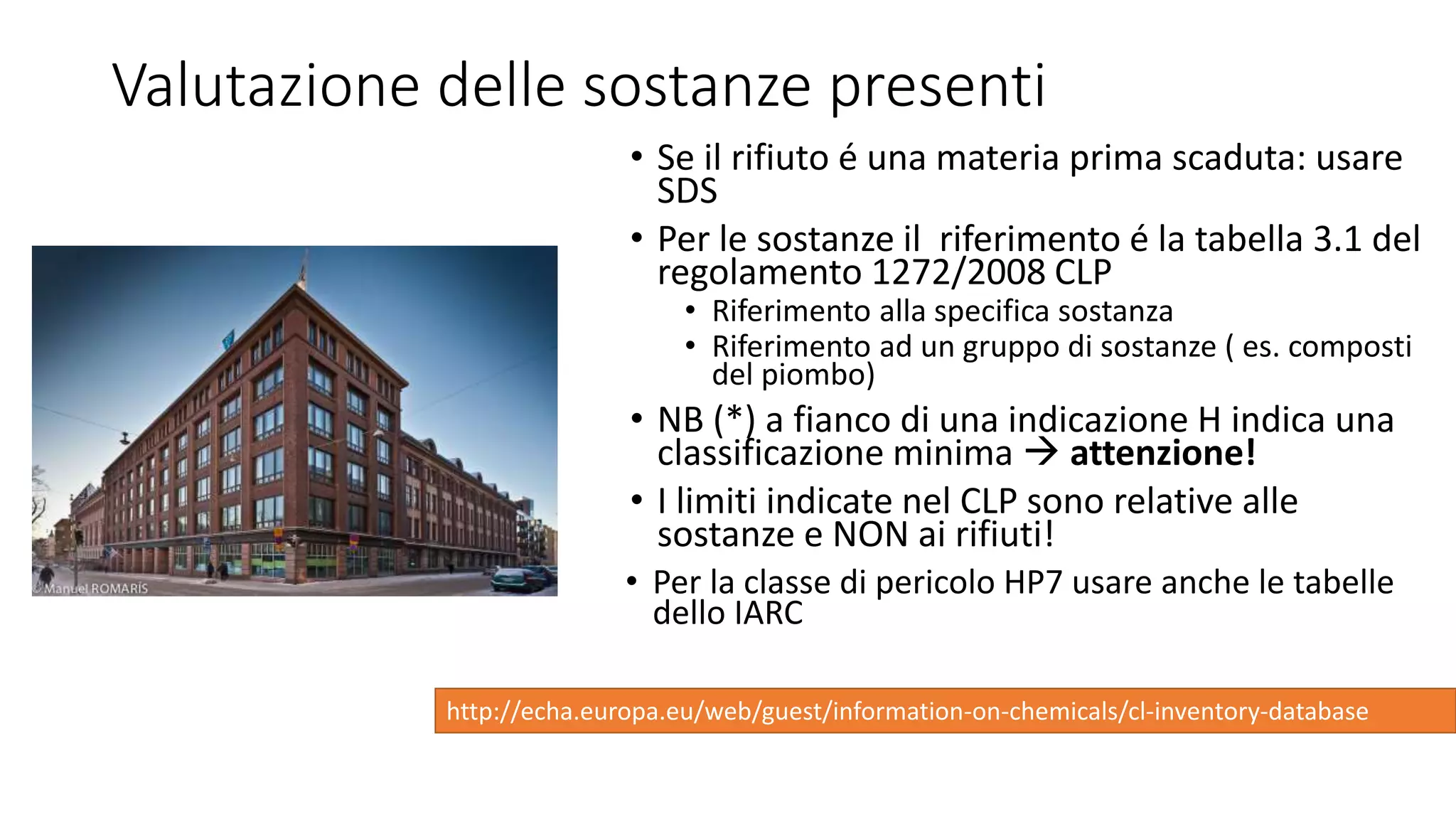 La Classificazione Dei Rifiuti def PPTX