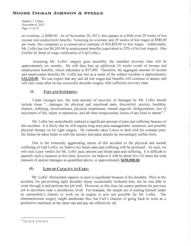Sample Letter For Lost Wages Due To Car Accident Sample Letter For Lost Wages Due To Car Accident