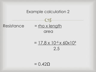 1. resistance of a conductor | PPTX