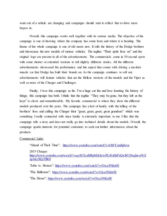 Ad Campaign Critique