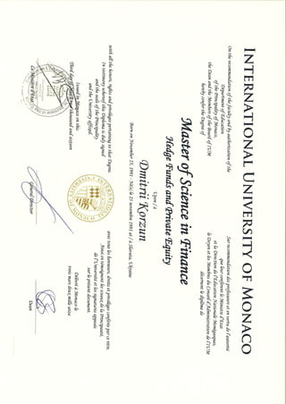 IUM Diploma