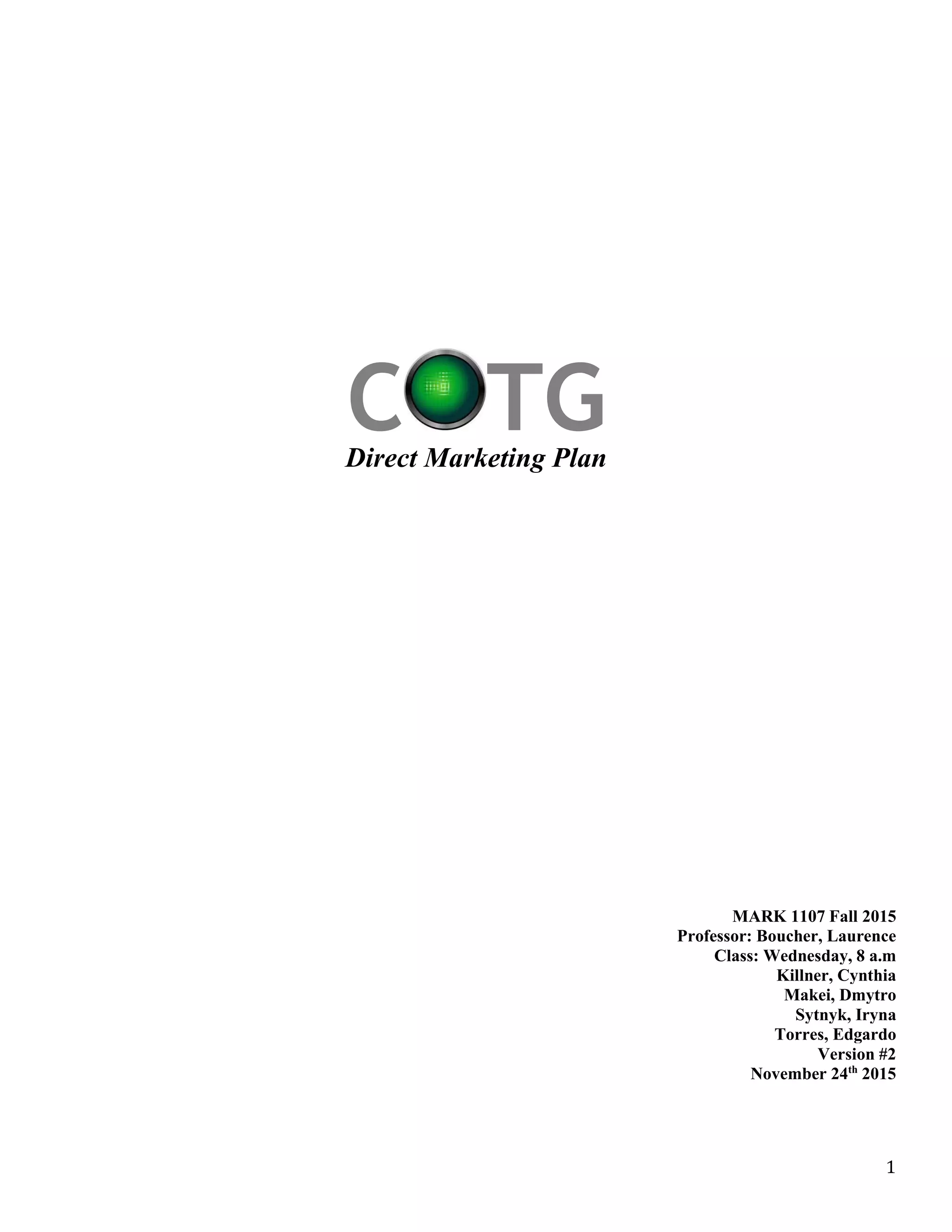 COTG Final Example | PDF