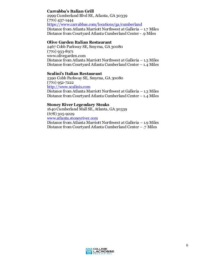 2016 Cobb County Classic Series Info Packet