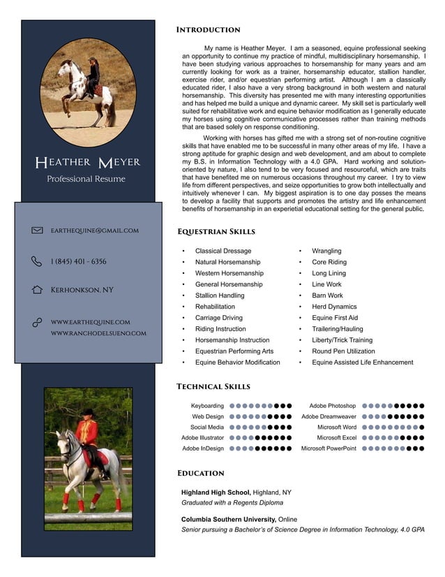 Resume (Equine) | PDF