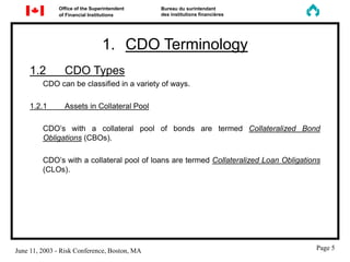 Cdo Risk Chart RISK2003_Part1&2_Slides_v2b | PDF