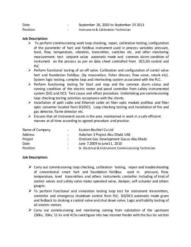 installation technician job description