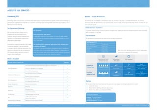 INFORMATION SECURITY | CAPABILITY STATEMENT | 9
Assisted SOC Services
Empowered SIEM
Technology itself is not enough; an efficient SOC team requires a critical balance of people, process and technology. Si
partners with LogRhythm to empower our customers to leverage their existing SIEM investments by providing a 24 x 7
Monitoring service offering.
The Operational Challenge
SOC ops require highly skilled security
professionals to investigate security
incidents, perform incident response and
forensics and help keep an organization
afloat amid a data breach.
An enterprise looking to operate a SOC needs
to evaluate whether it has the expertise
in-house to deliver effective monitoring. The
option is to transfer the risk to a specialist
SOC operator and we provide services to
support these challenges.
ASSISTED SOC SERVICES
Key Questions
Does outsourcing make sense?
It does when expertise is not available in-house, or when budget
does not allow for investment needed to employ, house, and train a
24 x 7 SOC team.
Can building a self-contained, well-staffed SOC become cost-
prohibitive for many?
The answer is yes primarily due to the resource cost of providing a
24x7 team, after all cyber never sleeps! However if budget does not
allow for an onsite team then a remote service to deliver log analysis
and event monitoring can be an economical option.
Service Level Assurance
All services are backed by an SLA:
Incidents - 15 minute response
Availability - 99.999 Uptime
Change Management - 4 hr MTTR
Security Services Feature Set Monitor
Threat Management
24x7 Proactive Security Incident Monitoring, Detection  Notification
SIEM Event Management  Correlation
Security Policy Consultation
Configuration Management
Maintain Device Inventory Database
Backup of Device Configuration
Fault Management
Availability Monitoring
Fault Detection  Notification
Change Management Maintain Documentation
Reporting Reporting
Web Portal
Web Based Portal
Access to Threat Feeds
Log Retention Log Management and Archival
SLA
15 Minute Response Time
Service Credit Backing
Dedicated Account Manager Dedicated technical account manager
Benefits – Cost  Performance
The adoption of “Assisted SOC” is motivated by three key messages: “Less Cost”, “Increased Performance” and “Service
Assurance (SLA)”. We demonstrate to our customers that we deliver SOC monitoring services better and for less than the cost
of an in-house service.
Sample Use Case – Customer X
A customer requires a 24x7 monitoring service to support their LogRhythm Security Intelligence platform with an average
MPS throughput of 1,000 MPS.
Cost Assumptions
The following cost assumptions are used for the cost benefit assessment.
Options
We recognize that not all businesses are the same and so we support the following deployment models:
•	 Onsite SOC Teams
•	 Offsite Remote SOC Team (Remote Monitoring)
•	 Hybrid – Day Shift Onsite / Nightshift Offsite
SOC Operator (L1)
Salary ($50,000/yr): $4,166 / mth
Overhead (20% Salary): $818 / mth
Desk Space $921 / mth
Others $767 / mth
Total Cost to Employ $6,672 / mth
Note that a 24x7 operation requires a 5 shift model and a
minimum of 5 dedicated SOC operators.
What is Included? Cost /mth of 24X7
monitoring team
Performance
+ Skills level
SLA Response
Customer X:
In house team 5 X $6,672 = $33,360 Difficult to achieve with
in house team
?
Difficult to track and
manage
Result:
Expensive, no service
guarantee + performance
risk + staff risks
Si remote
outsource team $7,000
Si dedicated security
professionals
15 minute response
Result:
Less cost + better service
assurance
 