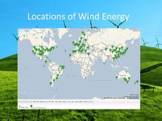 Locations of Wind Energy
 