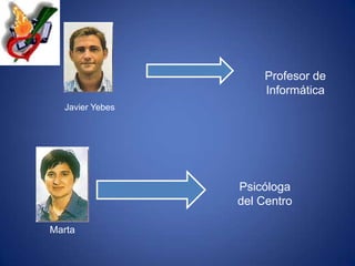 Profesor de InformáticaJavier YebesPsicóloga del CentroMarta