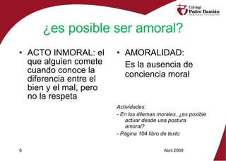 ética y moral para 1º de Bachillerato | PPT