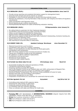 Mayank Srivastava_Resume as on 15.07.2016