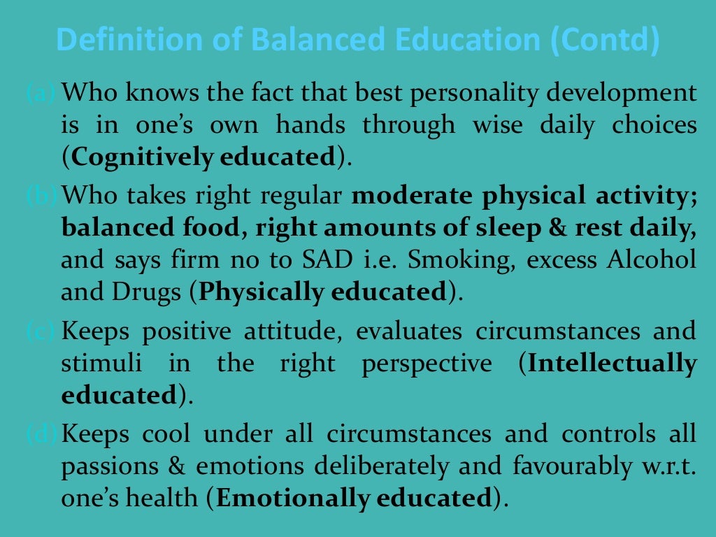 Balanced Education2012
