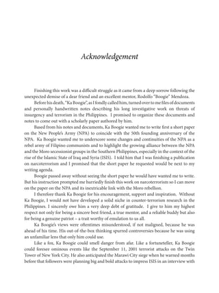 Marawi City Siege and Threats of Narcoterrorism in the Philippines | PDF