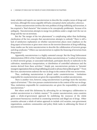 Marawi City Siege and Threats of Narcoterrorism in the Philippines | PDF
