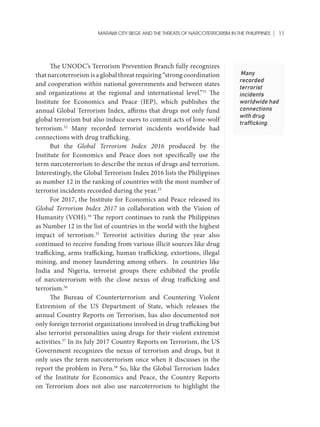 Marawi City Siege and Threats of Narcoterrorism in the Philippines | PDF