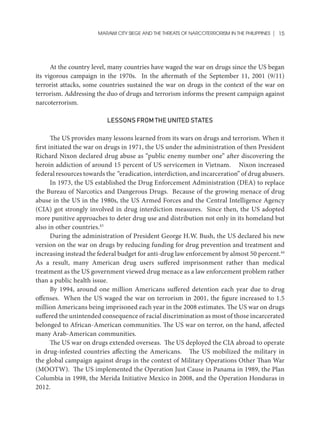 Marawi City Siege and Threats of Narcoterrorism in the Philippines | PDF